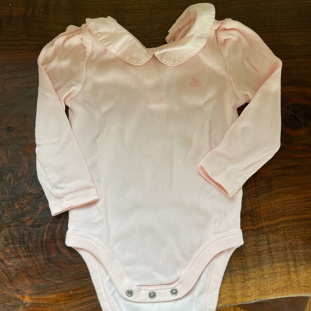 GAP Pink Long Sleeve Bodysuit